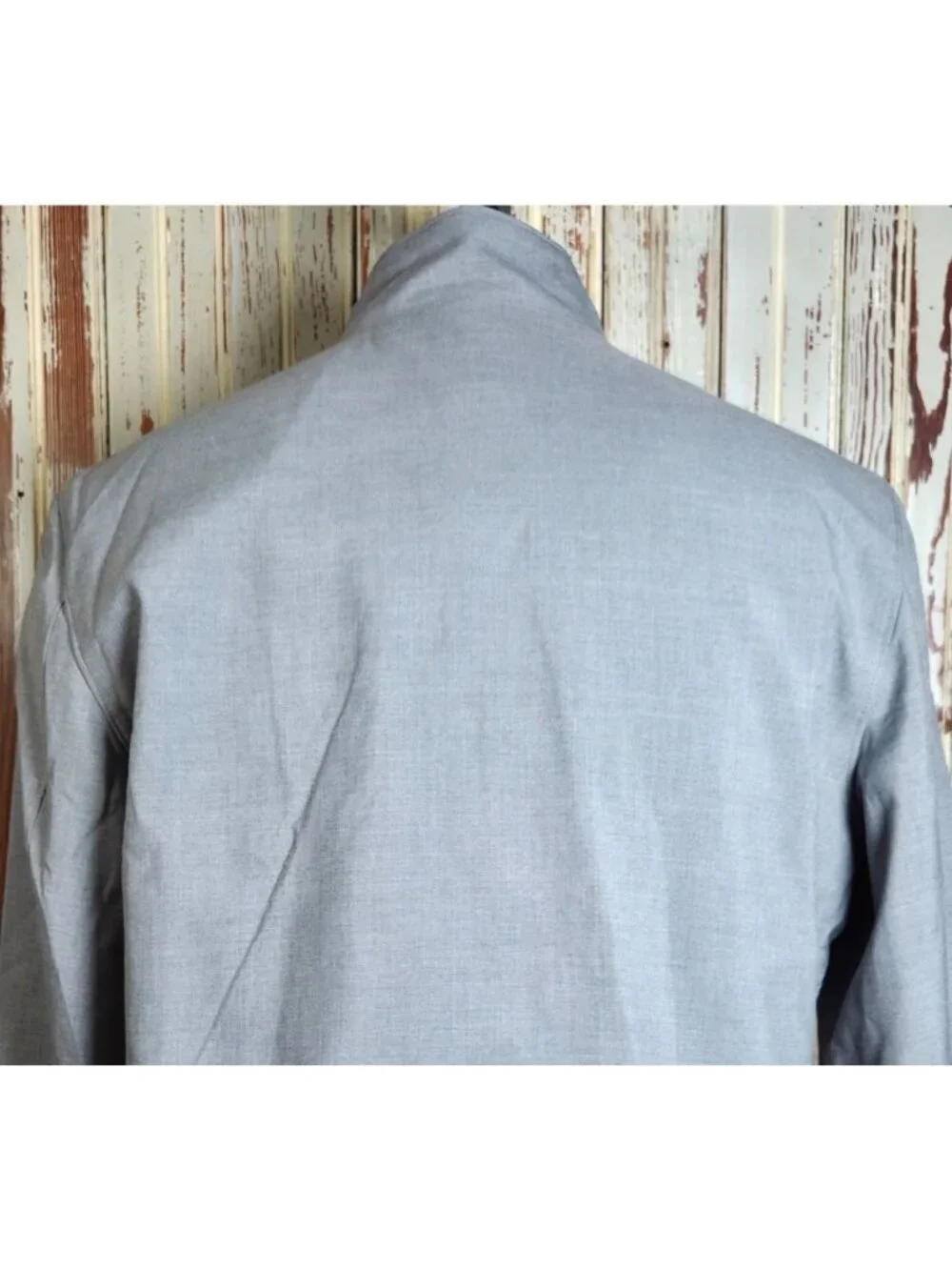 Banana Republic Performance Zip Jacket Medium Gray Lightweight Made In Vietnam